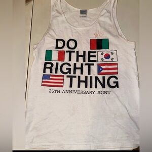 Do the Right Thing autographed by Spike Lee Size Small Tank Top Collectible
